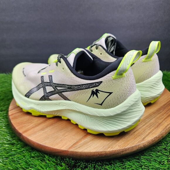 Asics Womens Gel Trabuco 12 Oatmeal Black Running Shoes Sneakers Size 8 1012B605 - Picture 4 of 12